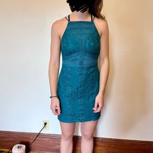 Teal Topshop dress size 6. Great condition.